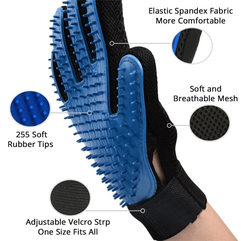 Pet Grooming Glove - Unleash the Shine, One Stroke at a Time